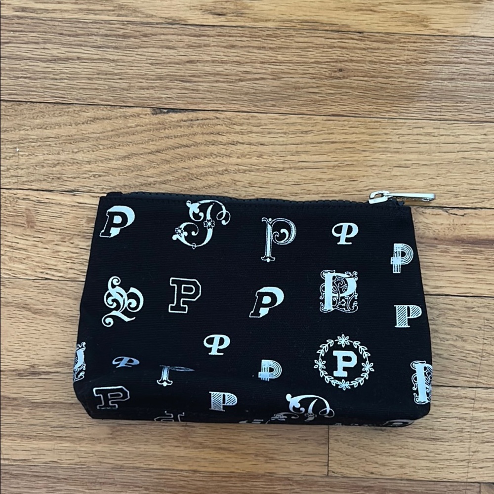 Pink VS Black Pouch with White Lettering